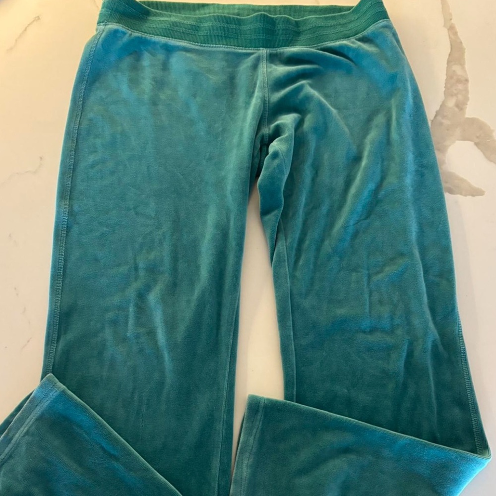 vintage blue/green Guess velvet joggers